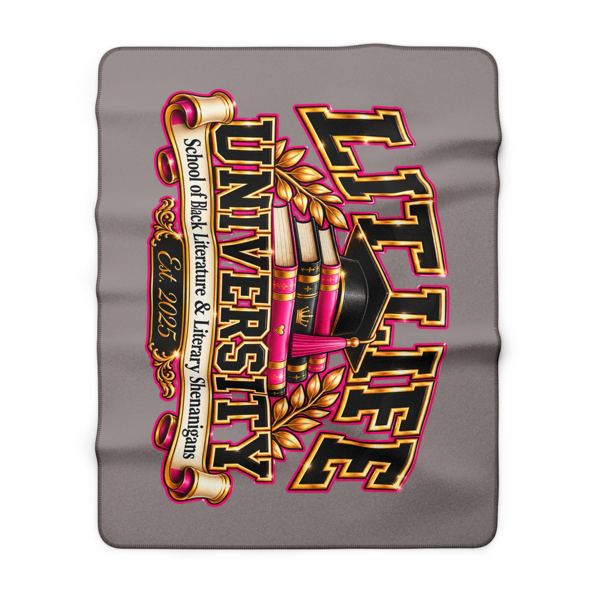 Lit U Sherpa Fleece Blanket